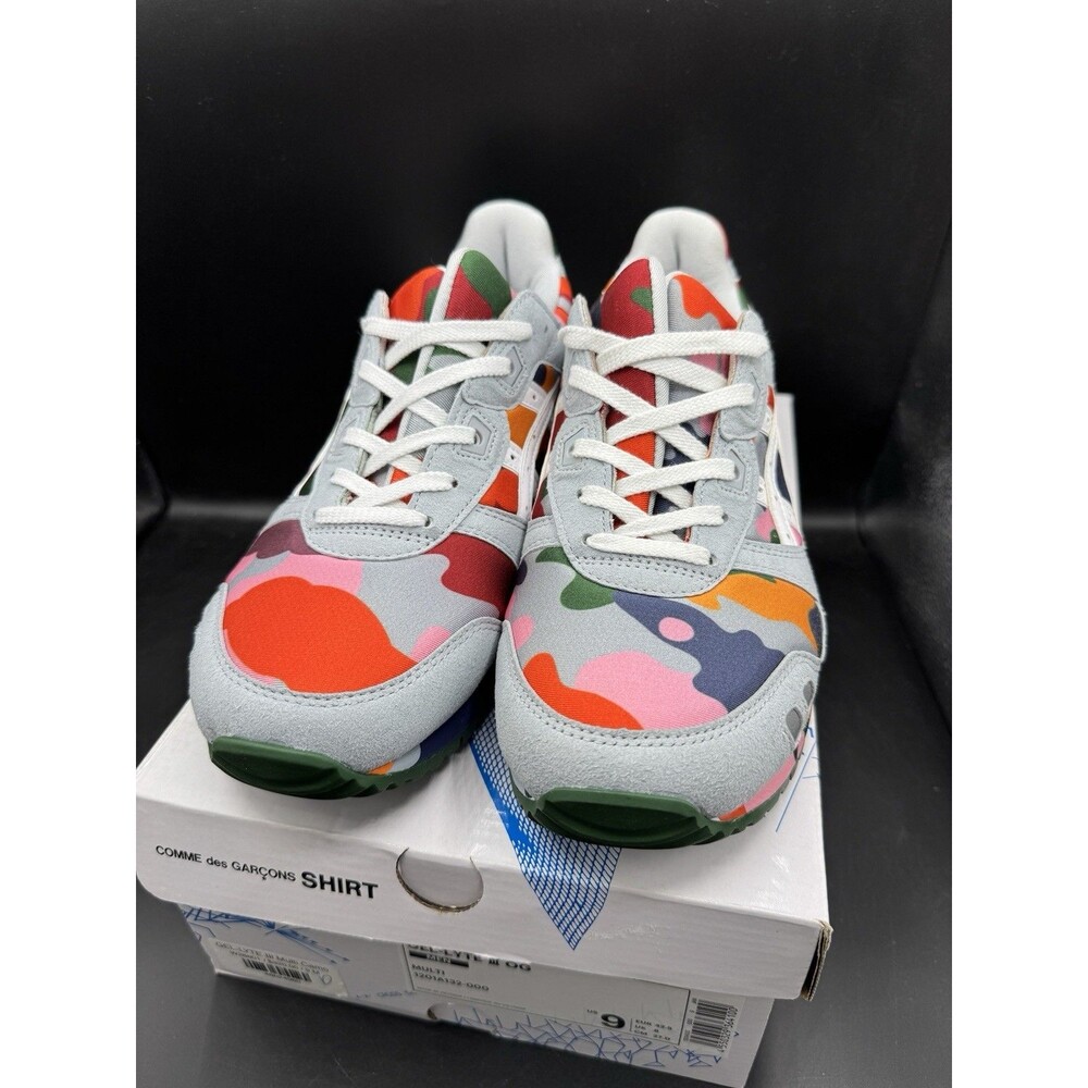 ASICS Gel Lyte 3 x Comme Des Garcons Shirt 'Colorful Camo' Men Sz 9 1201A132-000